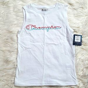 NWT: CHAMPION UNISEX SLEEVELESS TEE-SHIRT